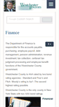 Mobile Screenshot of finance.westchestergov.com